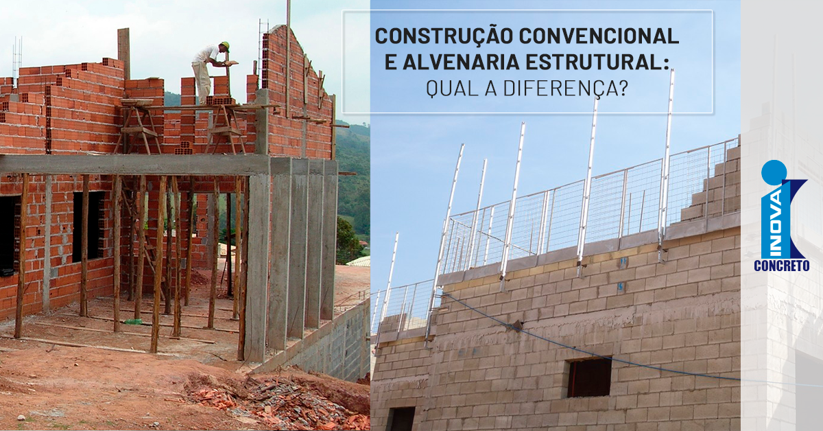 Construção convencional e alvenaria estrutural Inova Concreto