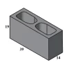 Bloco Inteiro Estrutural 14x19x39