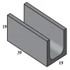 Canaleta Estrutural 19x19x39